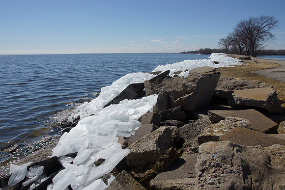 Ice Shove on Lake Winnebago