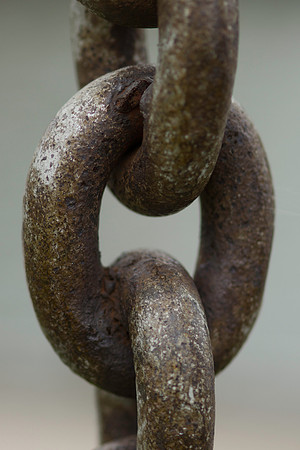 Rusty Anchor Chain Link