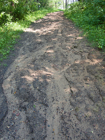 Washed out trail