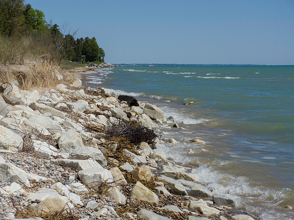 Eroding Lake Michigan Shoreline