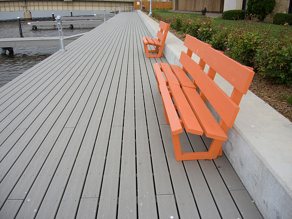 Orange park benches