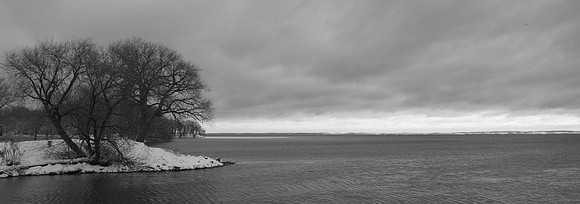 Winter Lake Winnebago Panoramic