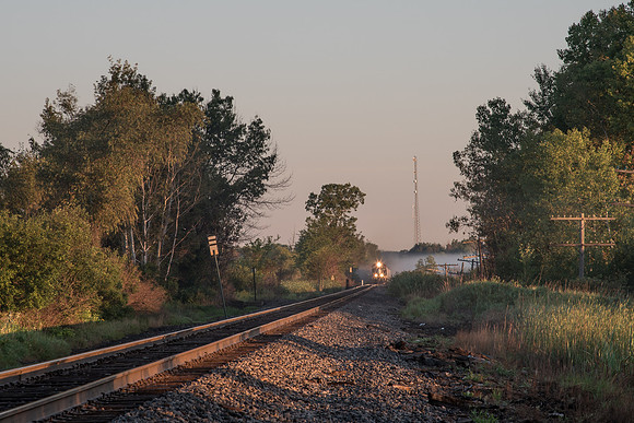 Freight Trail Out of the Fog
