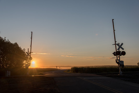 Morning on the Railroad Tracks