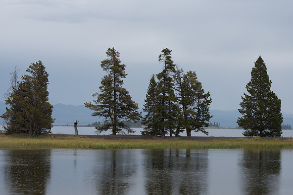 Rain on Yellowstone Lake