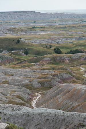 Badlands Formation and Creek