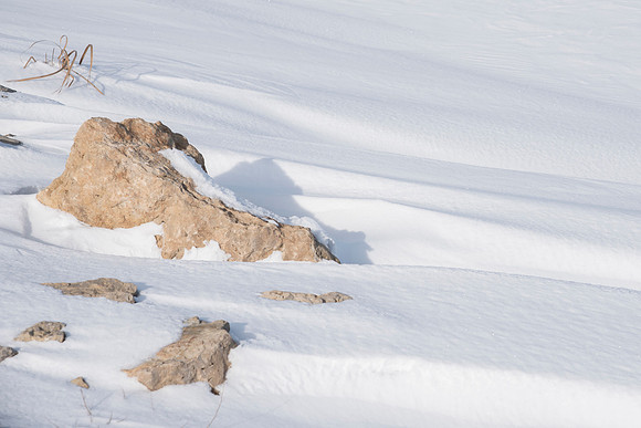 Snowdrift and Rocks