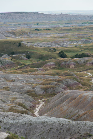 Badlands Formation and Creek