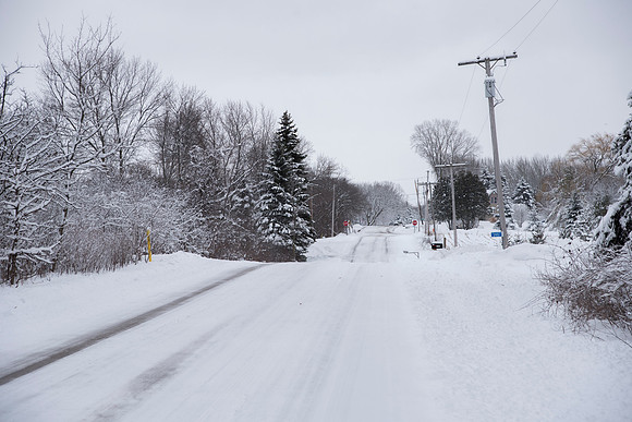 Plowed Country Road