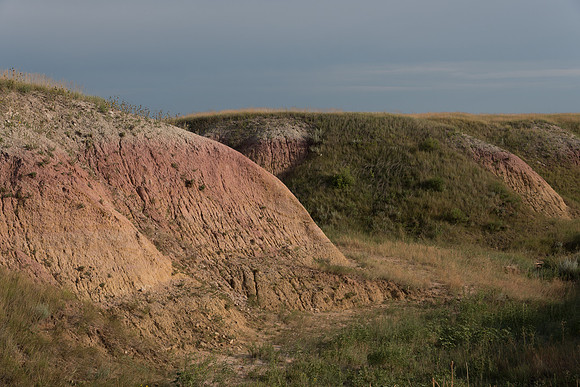 Grass Covered Badlands Color