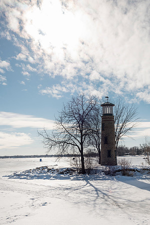 Asylum Point Lighthouse in Winter