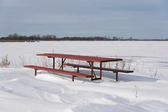 Picnic Table Snowdrift