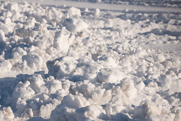 Snowplow Snow Pile
