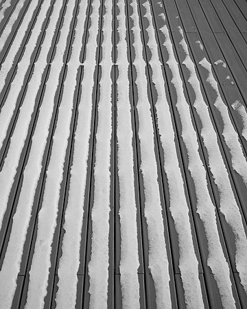 Snow Patterns on Deck