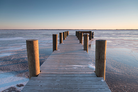 Lake Butte des Morts Ice Dock