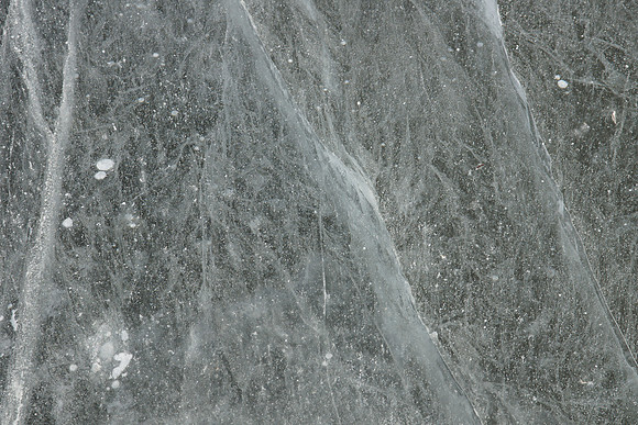 Crack Patterns In Lake Ice